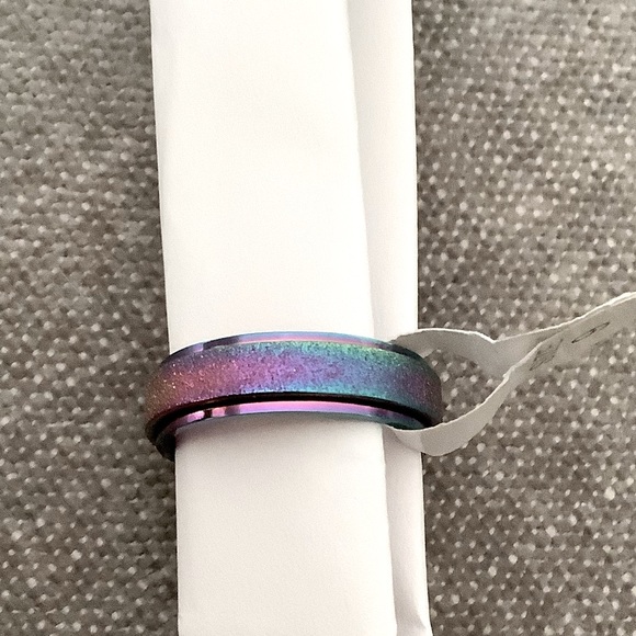 Titanium Steel Spinner Ring for Anxiety Stress Relief - Picture 1 of 4